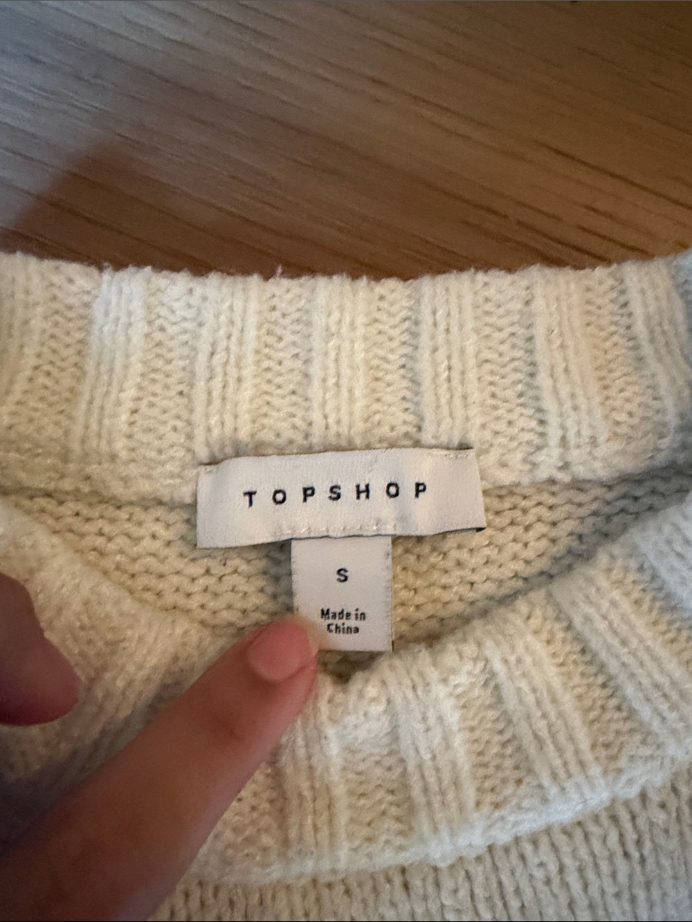 Topshop Ivory Sweater - Picture 3 of 5